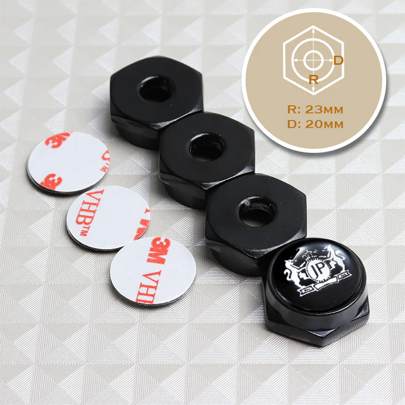 JP JUNCTION PRODUCE 4PCS New Car License Plate Frame Screw Bolt Cap Cover Fit For All Models - Image 6