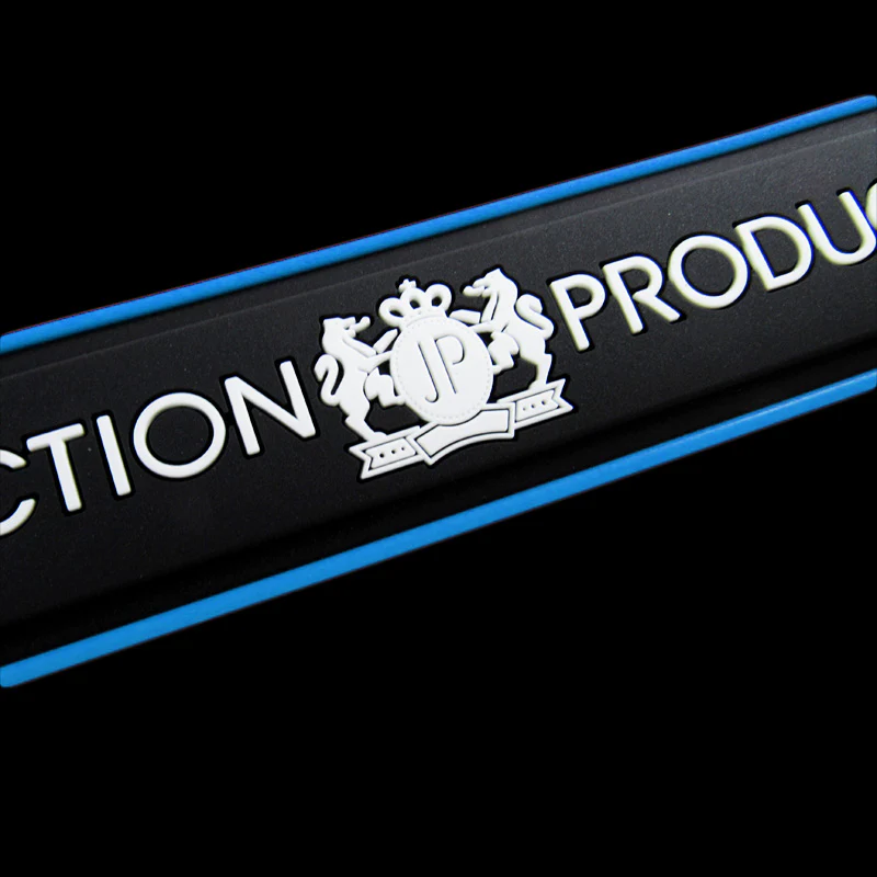 Junction Produce 4PC Blue Rubber Car Door Scuff Sill Cover Panel Step Protector - Image 4