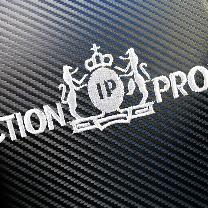 Junction Produce Carbon Fiber Look Embroidered Armrest Cushion - Image 4