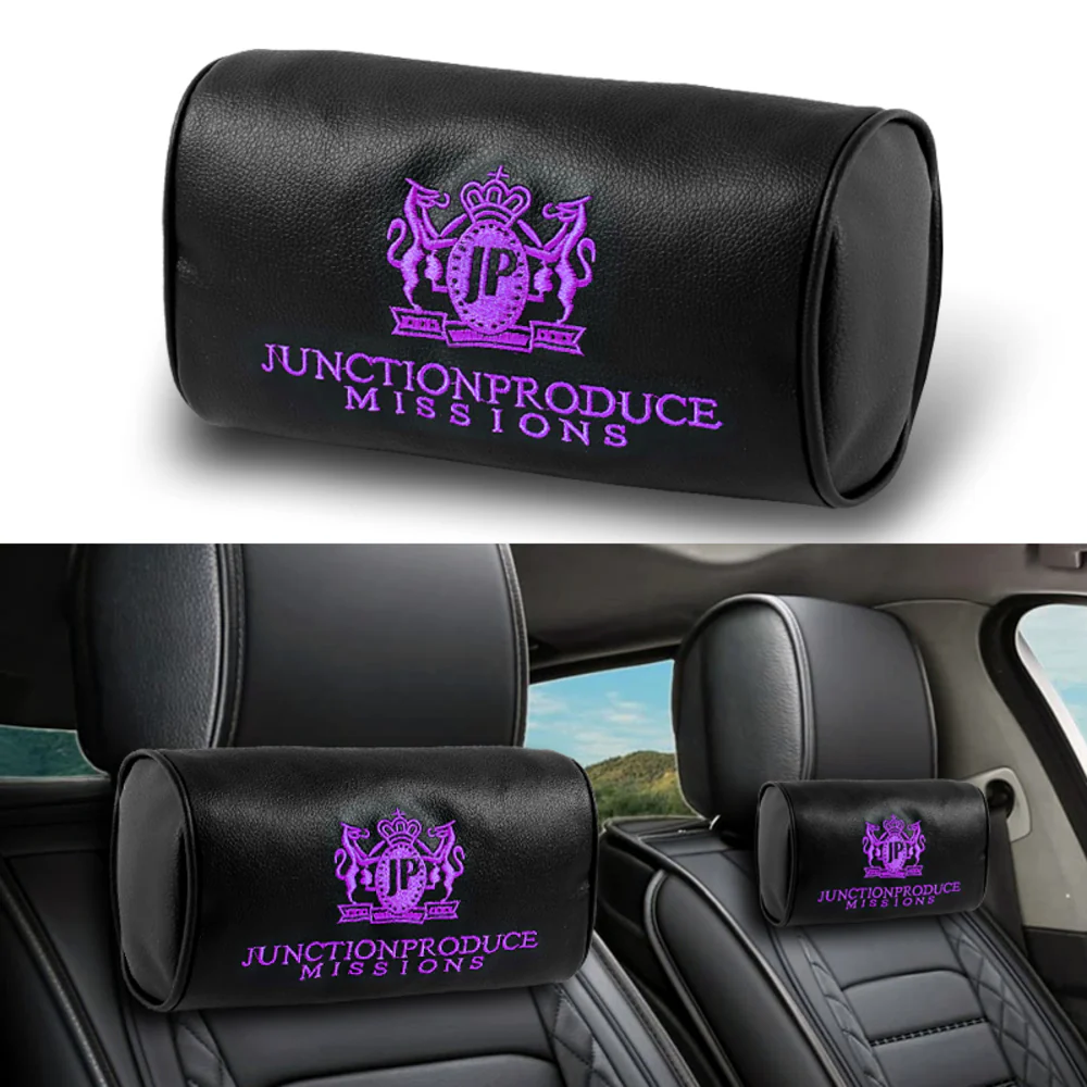 JUNCTION PRODUCE JP VIP Set Car Neck Rest Pillow Headrest Purple + SW Charm Kin Tsuna Rope - Image 6