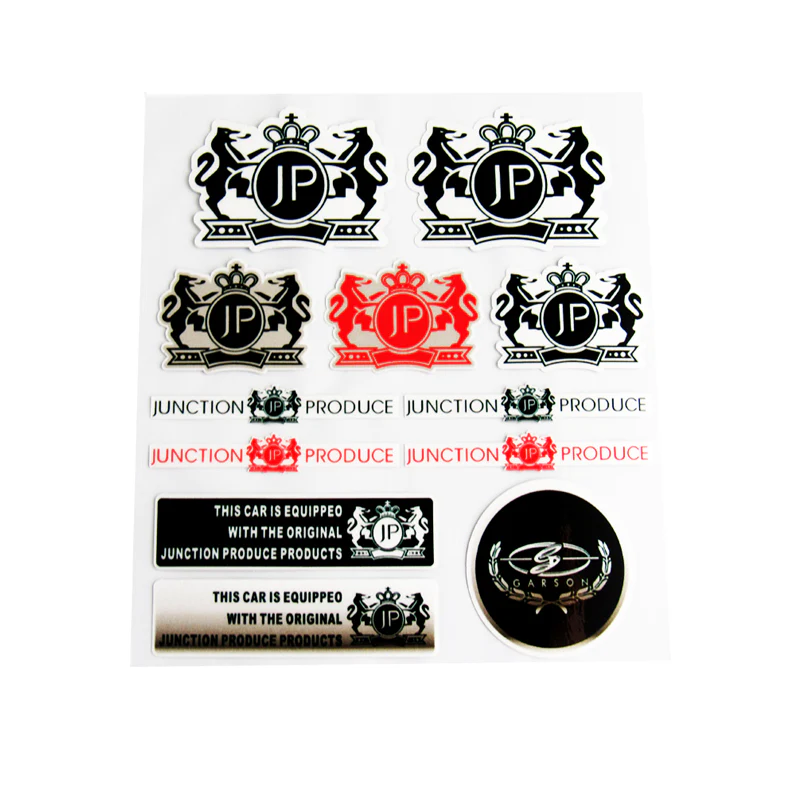 Junction Produce Reflective Decal Sticker Set Window Vinyl Fits Auto 12pcs Set - Image 4