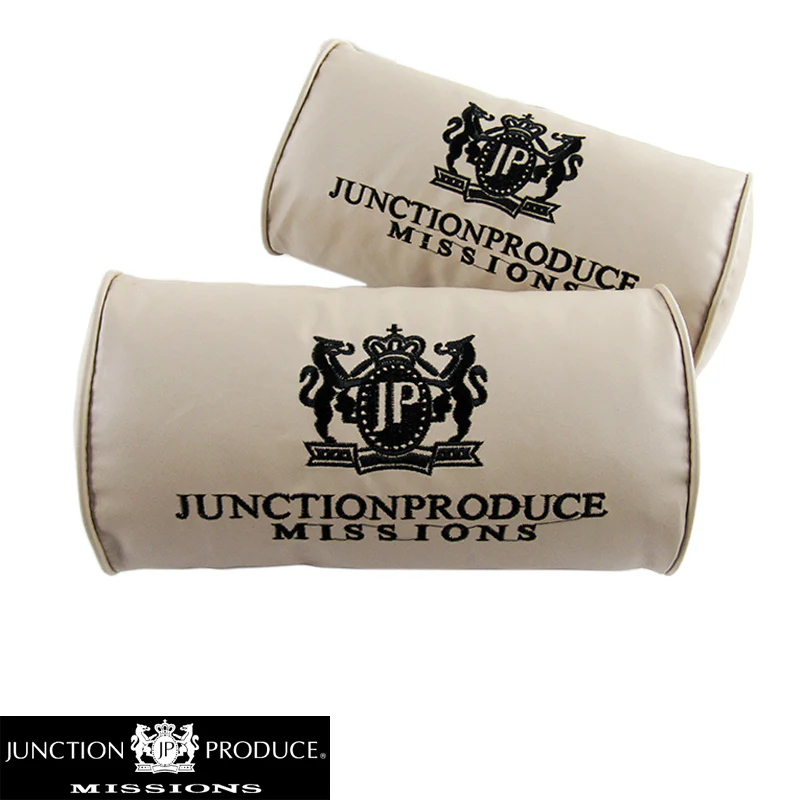 Junction Produce Set of Beige Seat Pillows & Black Fusa Charm - Image 4