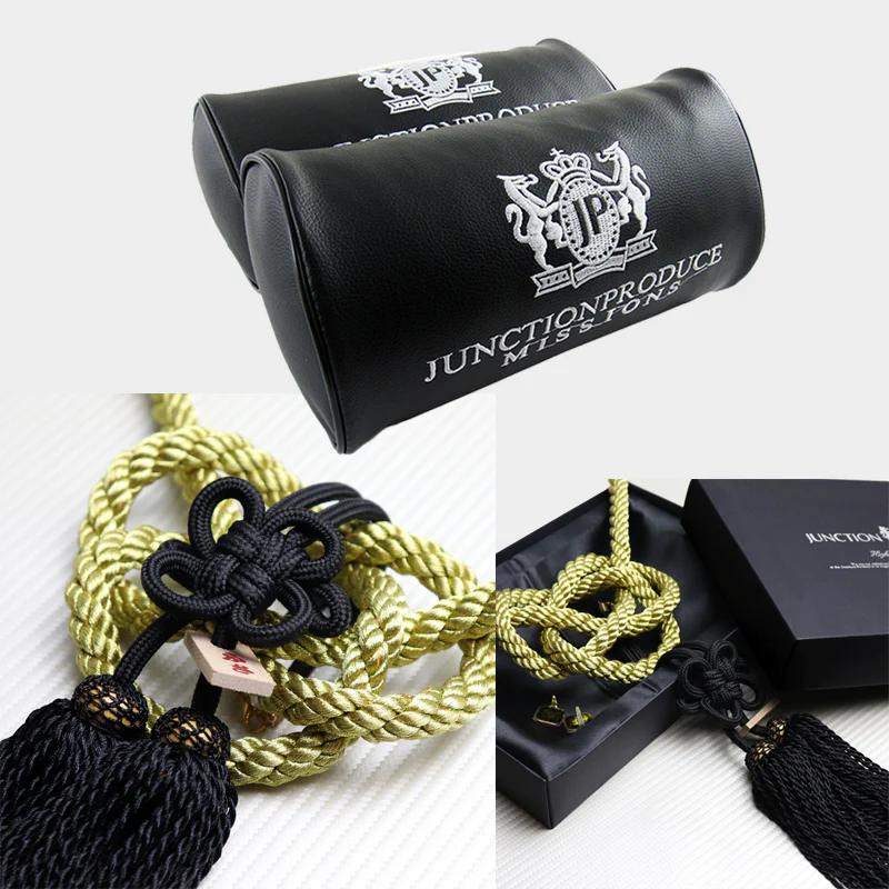 Junction Produce Set of Black Seat Pillows & Black Fusa Charm - Image 5