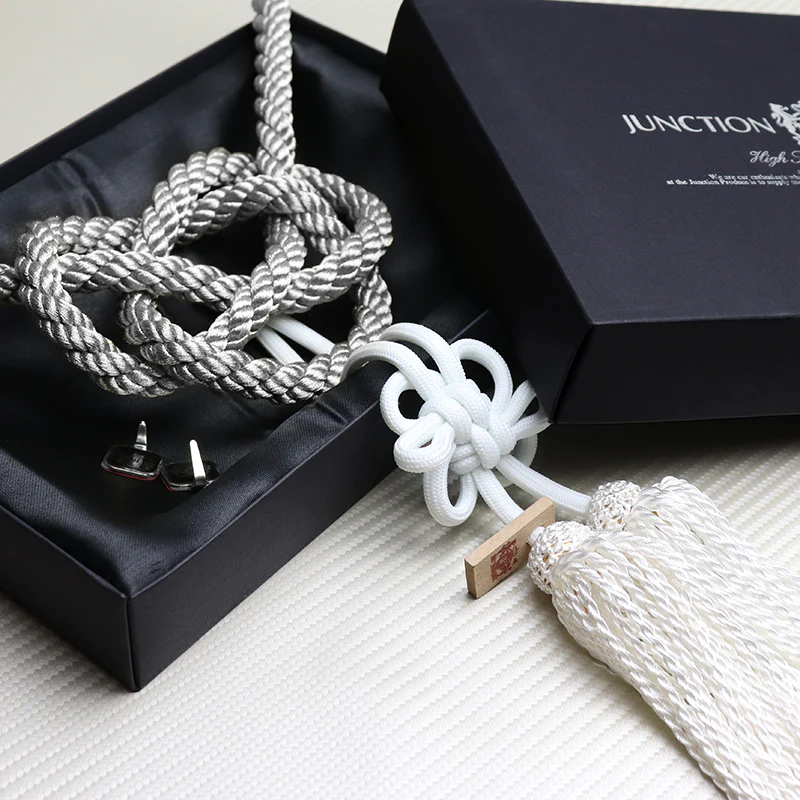 Junction Produce Set of Black Seat Pillows & White Fusa Charm - Image 3
