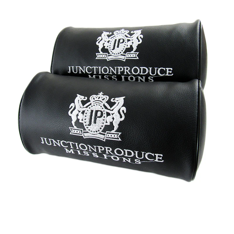 Junction Produce Set of Black Seat Pillows & White Fusa Charm - Image 8