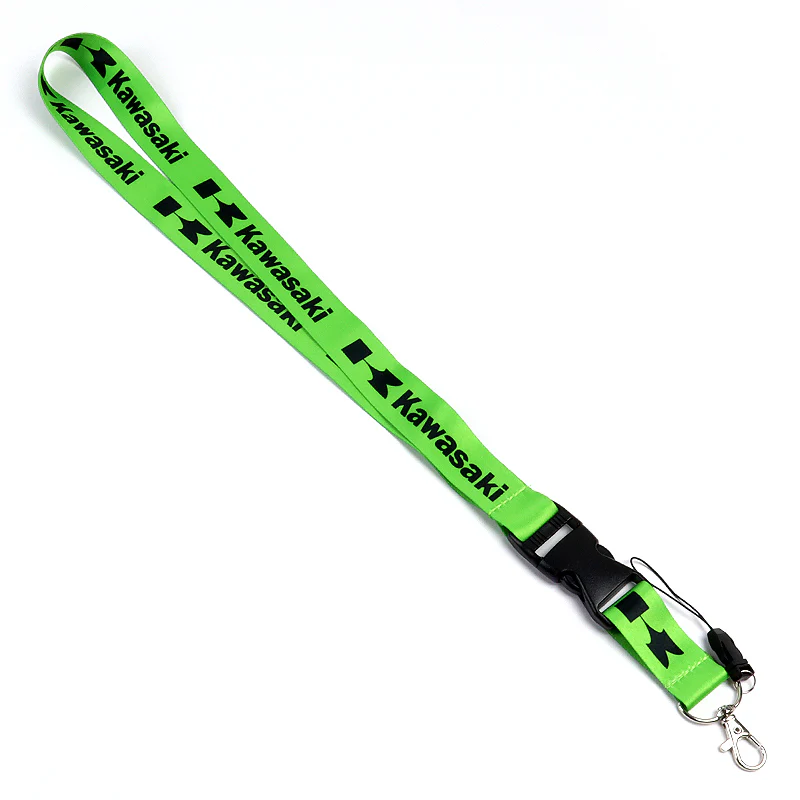 KAWASAKI NINJA Racing Set Biker Lanyard Motorcycle Key chain Green Strap Tag with DOUBLE SIDED Keychain - Image 2