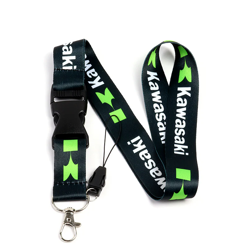 KAWASAKI Racing Biker Keychain Lanyard Motorcycle Black Key chain Strap Tag Cell Phone Strap Quick Release - Image 6