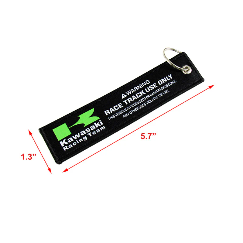 KAWASAKI Racing Set Biker Lanyard Motorcycle Key chain Green Strap Tag with DOUBLE SIDED Keychain - Image 10