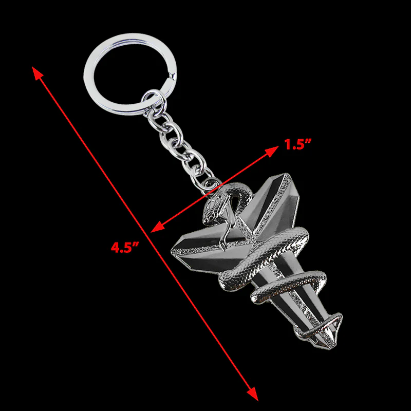 Kobe Bryant Black Mamba Set Snake Lakers Car 3D Metal Emblem Badge Decal Sticker w/ Keychain - Image 4