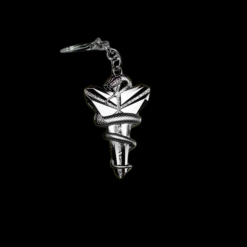 Kobe Bryant Black Mamba Set Snake Lakers Car 3D Metal Emblem Badge Decal Sticker w/ Keychain - Image 8