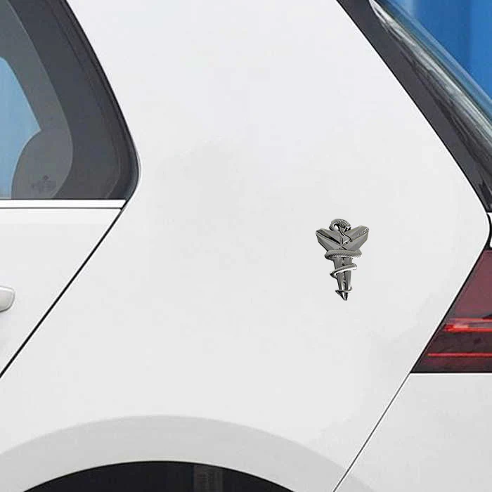 Kobe Bryant Black Mamba Snake Lakers Car 3D Metal Emblem Badge Decal Sticker x1 - Image 3