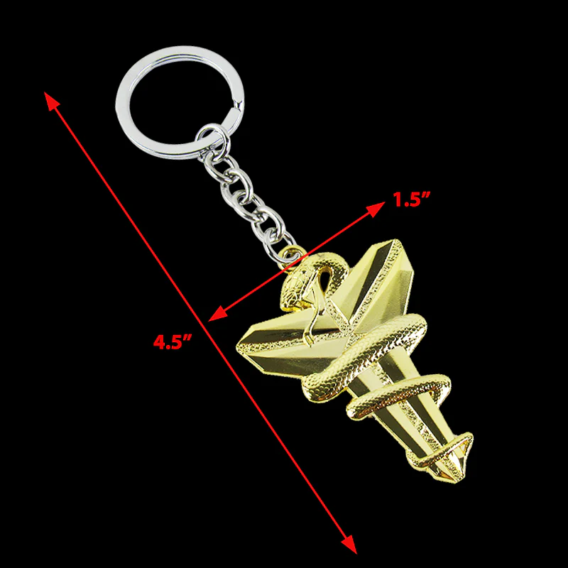 Kobe Bryant Gold Mamba Set Snake Lakers Car 3D Metal Emblem Badge Decal Sticker w/ Keychain - Image 8