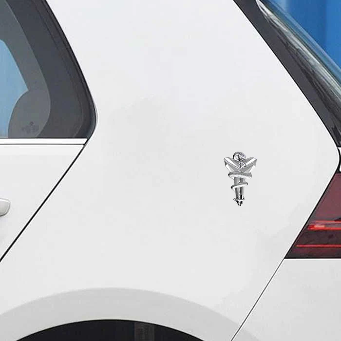 Kobe Bryant Silver Mamba Snake Lakers Car 3D Metal Emblem Badge Decal Sticker x1 - Image 3