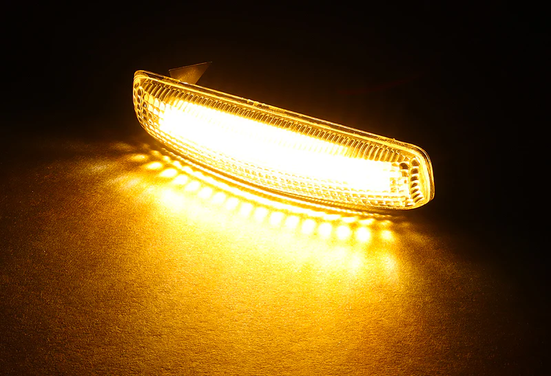 Land Rover LR2 LR3 LR4 L320 Amber LED Turn Signal Front Side Marker Lights -Clear Lens - Image 4