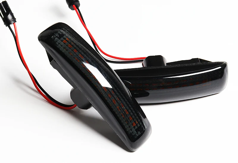2006-2013 Ranger Rover Sport L320 Amber LED Turn Signal Front Side Marker Lights -Smoked Lens - Image 2