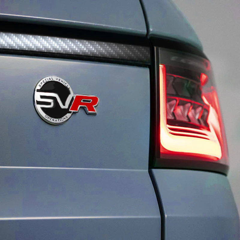 Land Rover Range Rover Set Black Red Badge Emblem Deck Lid Trunk Rear Decal with Front Bumper Grille Badge LED Light Universal - Image 10