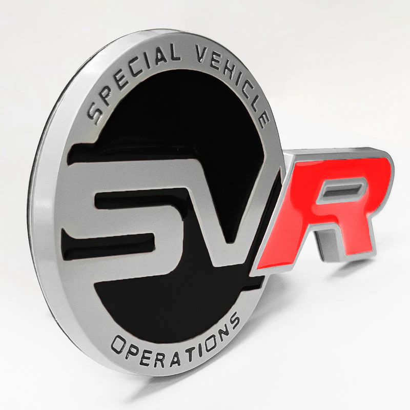 Land Rover Range Rover Set Black Red Badge Emblem Deck Lid Trunk Rear Decal with Front Bumper Grille Badge LED Light Universal - Image 3