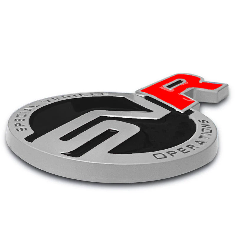 Land Rover Range Rover Set Black Red Badge Emblem Deck Lid Trunk Rear Decal with Front Bumper Grille Badge LED Light Universal - Image 8