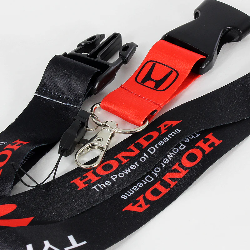 Honda Type R Black Keychain Lanyard - Image 2