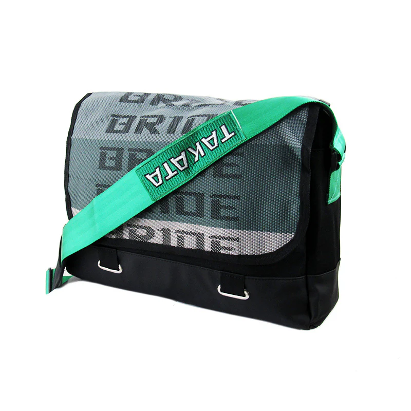 Bride Gradation Cloth Shoulder Bag with Takata Green Harness Straps - Image 5