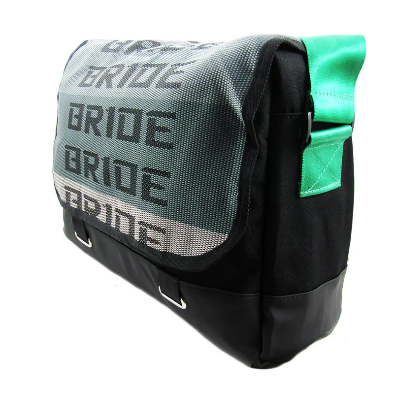Bride Gradation Cloth Shoulder Bag with Takata Green Harness Straps - Image 6