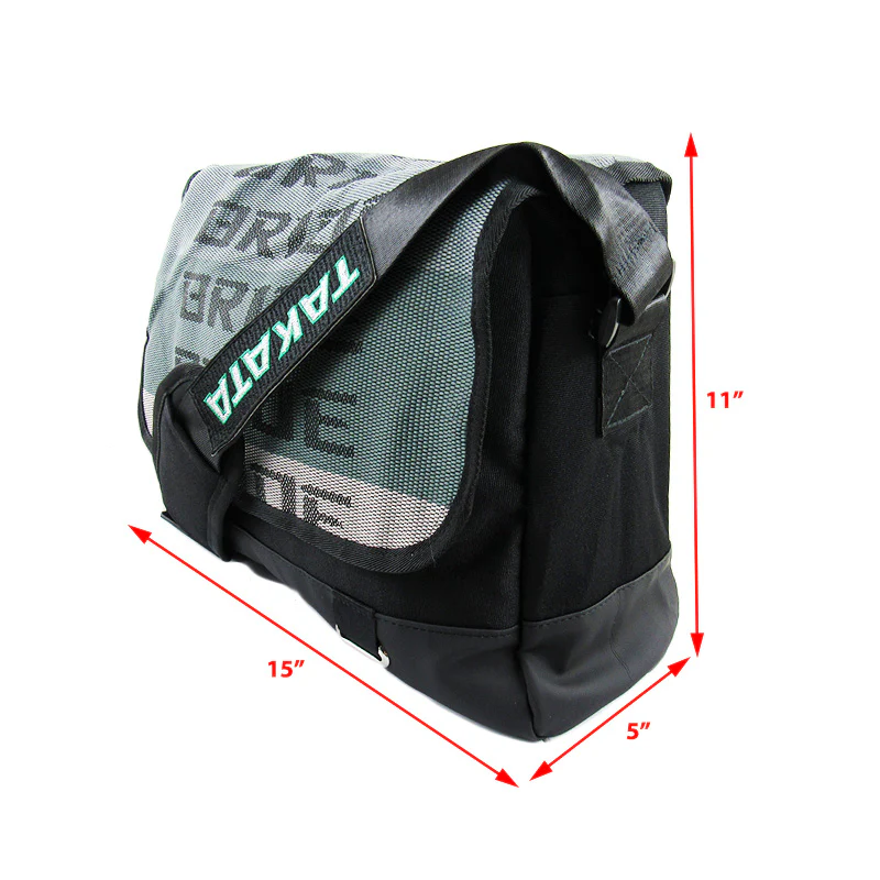Bride Gradation Cloth Shoulder Bag with Takata Black Harness Straps - Image 4