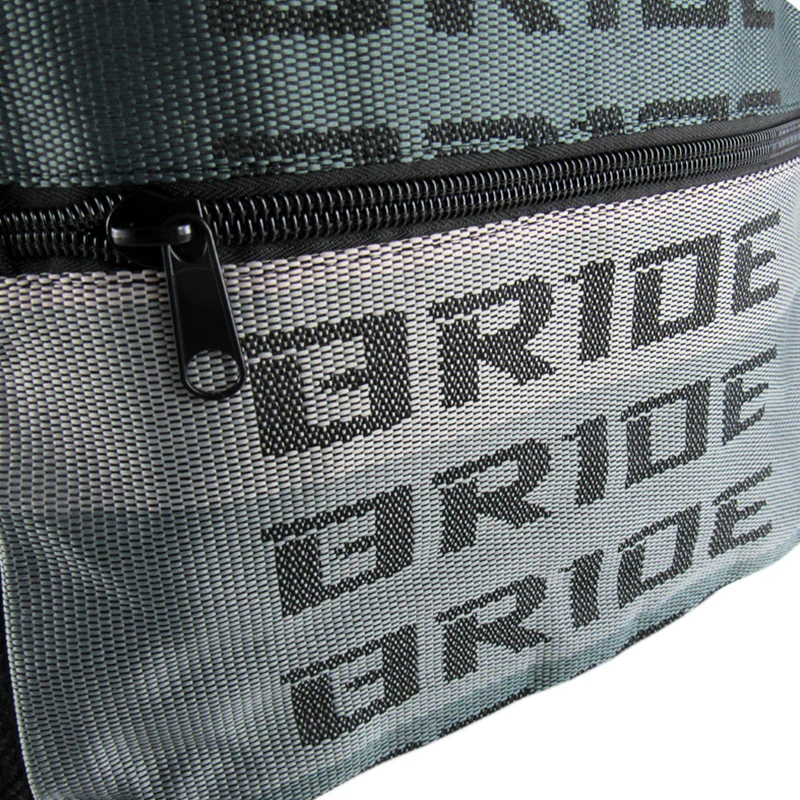 LARGE JDM BRIDE RACING Gradation Cloth Backpack with Takata Green Harness Adjustable Shoulder Straps - Image 4