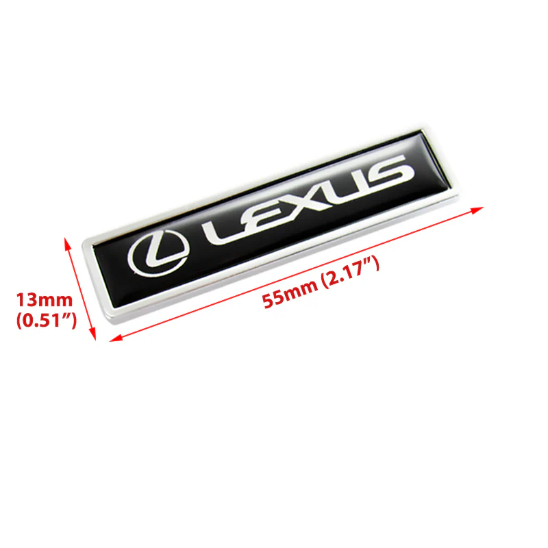 Lexus 2PC Luxury Auto Car Body Fender Metal Emblem Badge Sticker Decal - Image 2