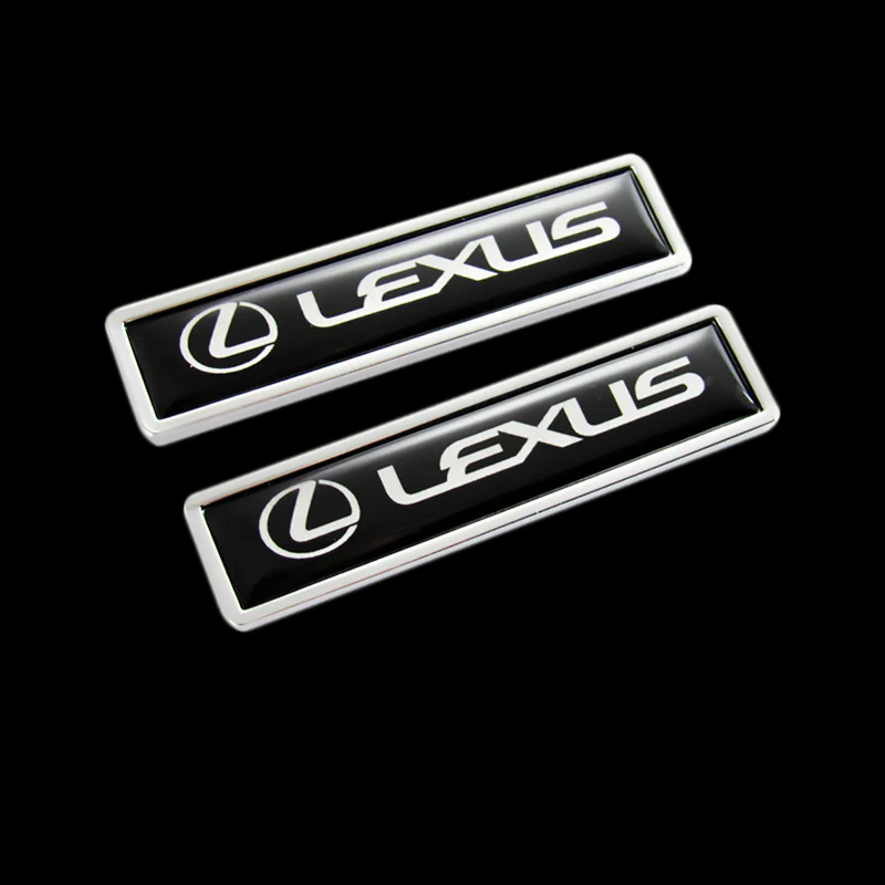 Lexus 2PC Luxury Auto Car Body Fender Metal Emblem Badge Sticker Decal - Image 4