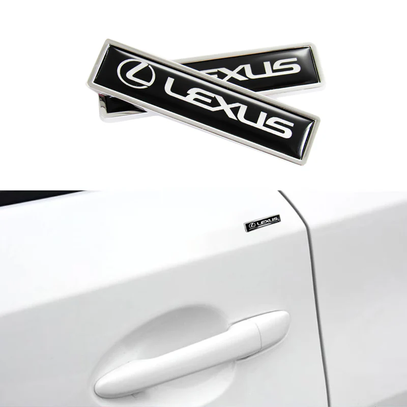 Lexus 2PC Luxury Auto Car Body Fender Metal Emblem Badge Sticker Decal - Image 5