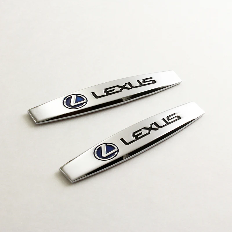 Lexus 3D Metal Emblem Badge Sticker x2 - Image 5