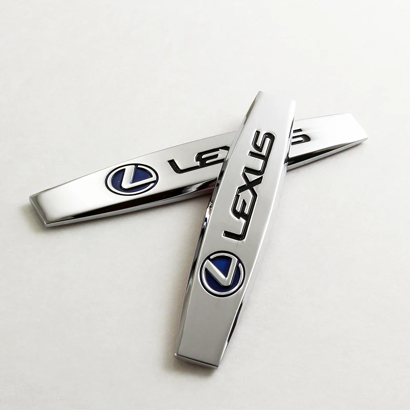 Lexus 3D Metal Emblem Badge Sticker x2 - Image 7