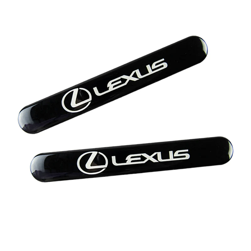 Lexus Black Car Door Rear Trunk Side Fenders Bumper Badge Scratch Guard Sticker New 4 pcs - Image 3