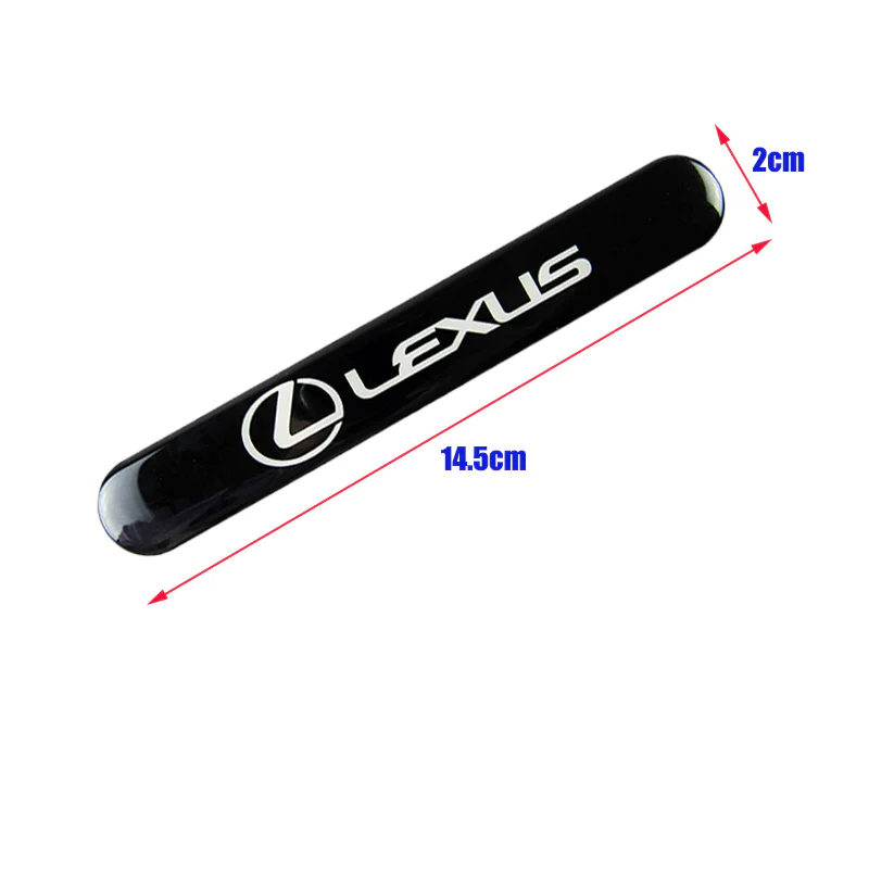 Lexus Black Car Door Rear Trunk Side Fenders Bumper Badge Scratch Guard Sticker New 4 pcs - Image 4