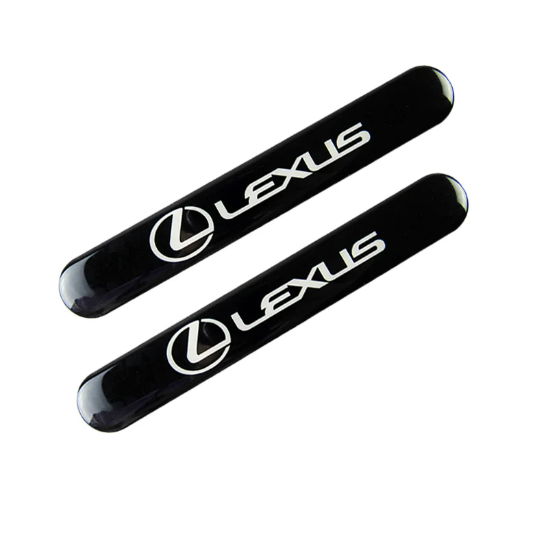 Lexus Black Car Door Rear Trunk Side Fenders Bumper Badge Scratch Guard Sticker New 4 pcs - Image 6