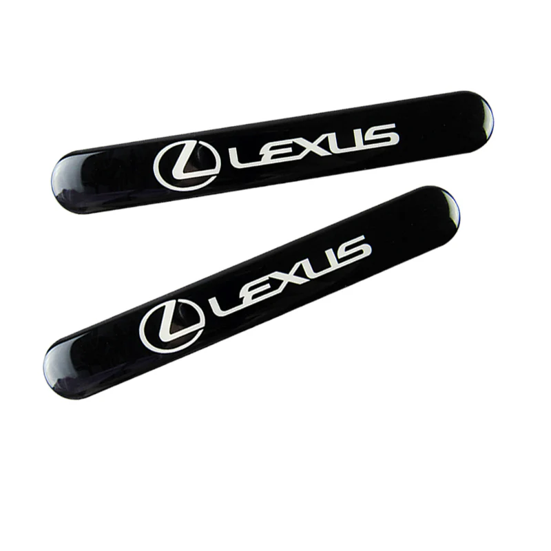 Lexus Black Car Door Rear Trunk Side Fenders Bumper Badge Scratch Guard Sticker New 4 pcs - Image 7