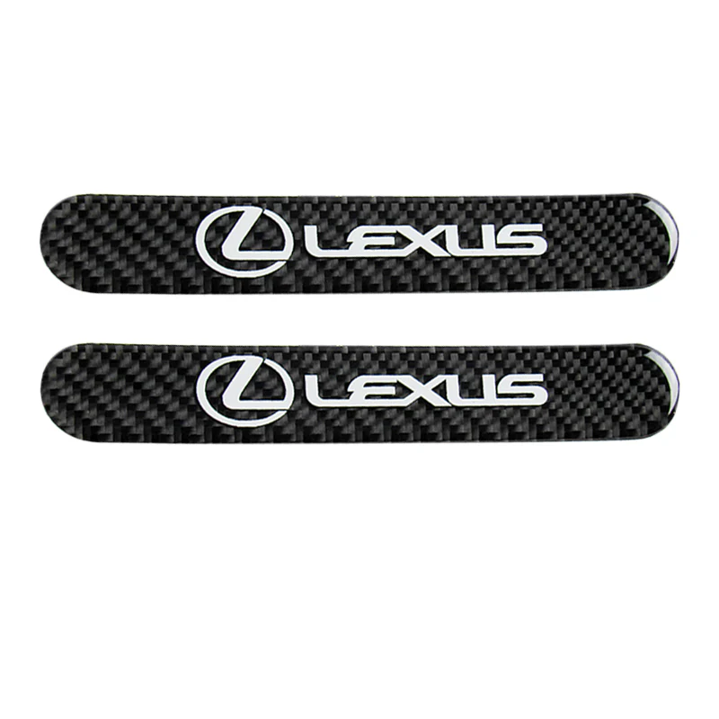 Lexus Carbon Fiber Car Door Rear Trunk Side Fenders Bumper Badge Scratch Guard Sticker New 2 pcs - Image 2