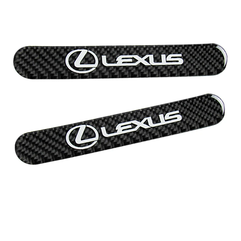 Lexus Carbon Fiber Car Door Rear Trunk Side Fenders Bumper Badge Scratch Guard Sticker New 2 pcs - Image 4