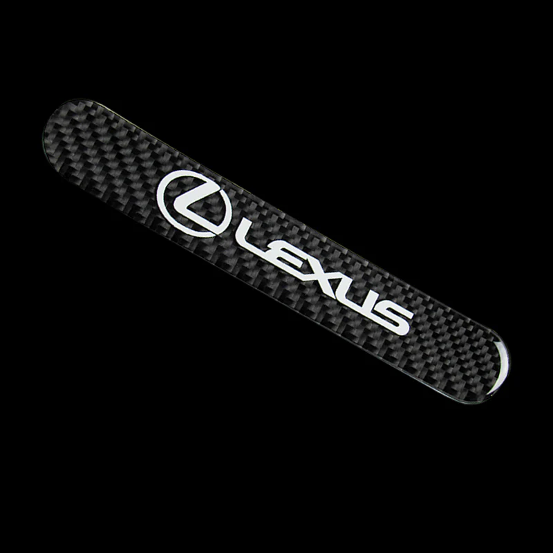 Lexus Carbon Fiber Car Door Rear Trunk Side Fenders Bumper Badge Scratch Guard Sticker New 2 pcs - Image 6