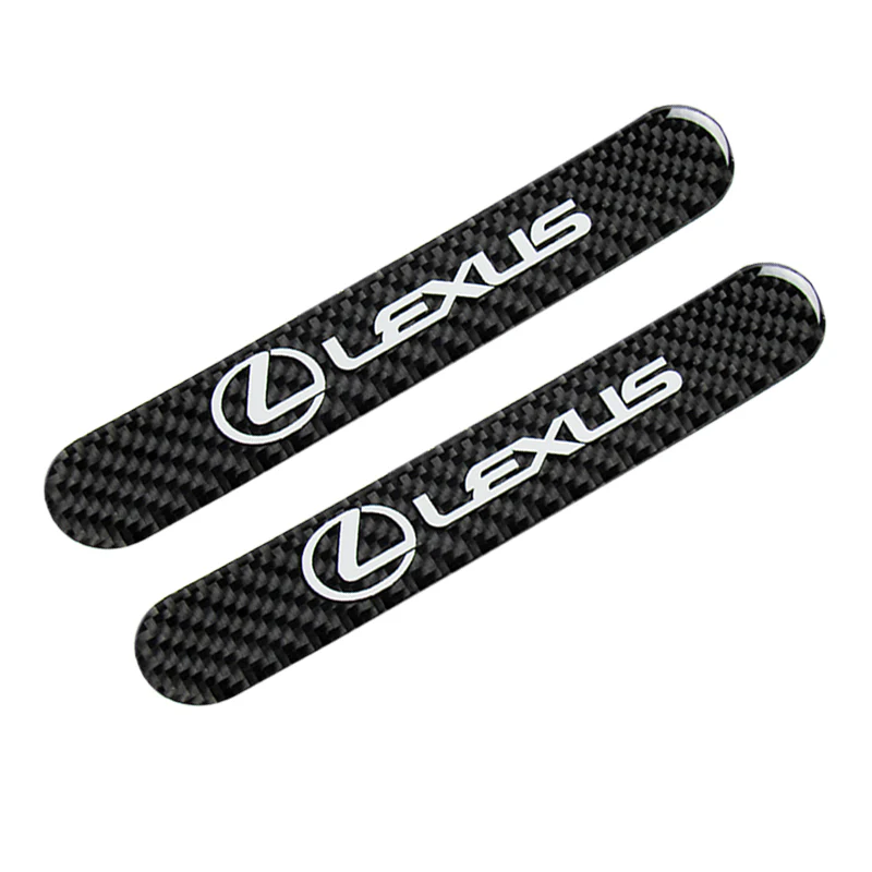 Lexus Carbon Fiber Car Door Rear Trunk Side Fenders Bumper Badge Scratch Guard Sticker New 4 pcs - Image 2