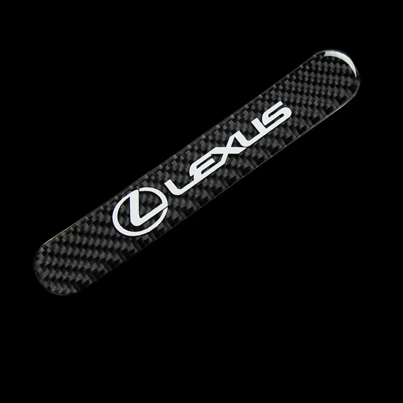 Lexus Carbon Fiber Car Door Rear Trunk Side Fenders Bumper Badge Scratch Guard Sticker New 4 pcs - Image 4