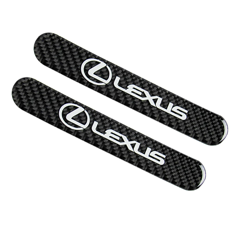 Lexus Carbon Fiber Car Door Rear Trunk Side Fenders Bumper Badge Scratch Guard Sticker New 4 pcs - Image 8