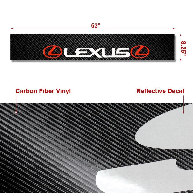 Lexus Carbon Fiber Windshield Banner - Image 2