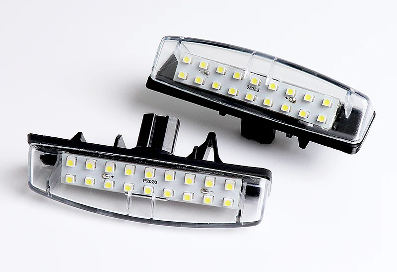 Lexus IS300 / ES300 / LS430 / RX350  White 18-SMD 6000K LED License Plate Lights (2pcs) - Image 3