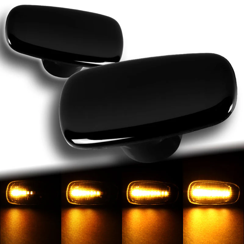Lexus Set For 2001-2005 IS300 Smoke Lens Sequential LED Signal Side Marker Lights with Leather Keychain - Image 9