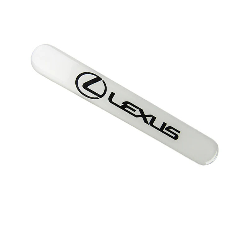 Lexus White Car Door Rear Trunk Side Fenders Bumper Badge Scratch Guard Sticker New 2 pcs - Image 6