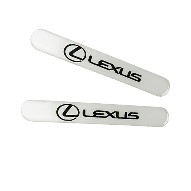 Lexus White Car Door Rear Trunk Side Fenders Bumper Badge Scratch Guard Sticker New 4 pcs - Image 6