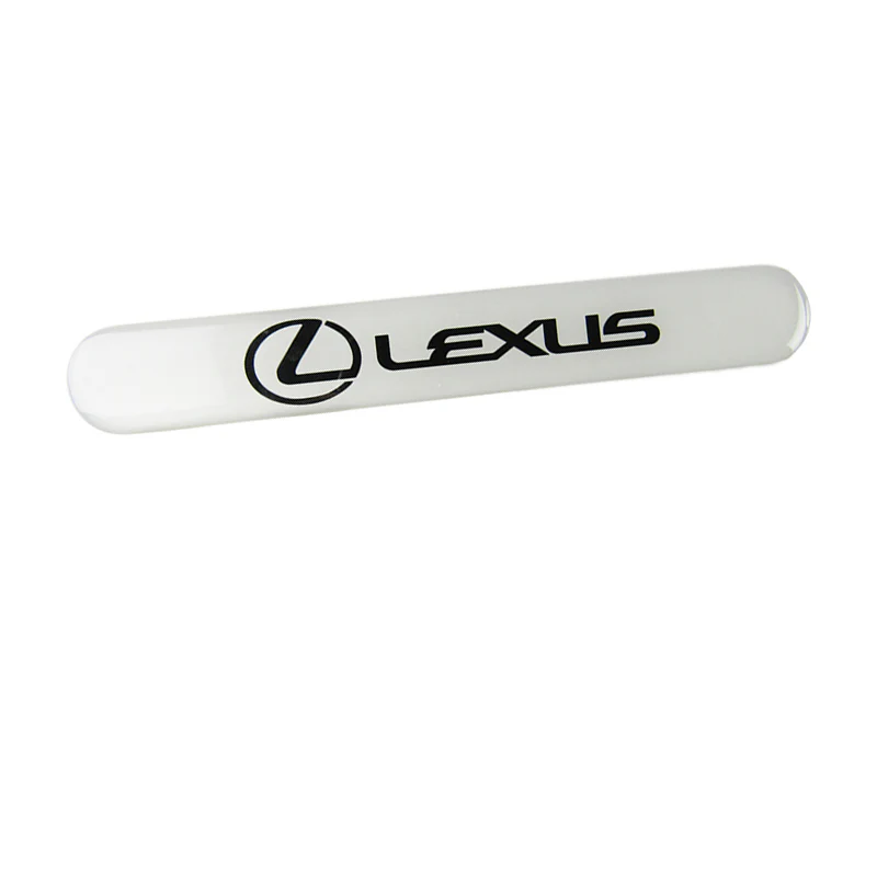 Lexus White Car Door Rear Trunk Side Fenders Bumper Badge Scratch Guard Sticker New 4 pcs - Image 7