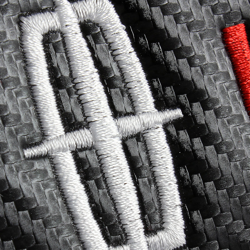 Lincoln Black Carbon Fiber Look Seat Belt Cover Embroidery Logo X2 - Image 6