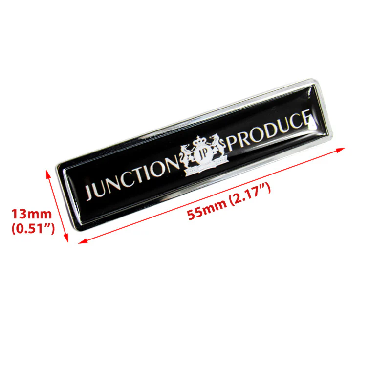 Luxury Auto Car Body Fender Metal Badge JP JUNCTION PRODUCE Sticker Decal 2PCS - Image 3